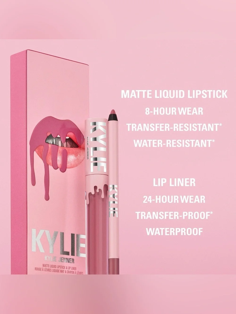 Kylie Cosmetics Matte Liquid Lipstick & Lip Liner Kit “400 Boss” ❤️💋 NIB